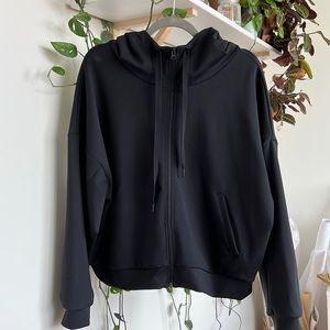 Lou & Grey Black Zip Up Hoodie
